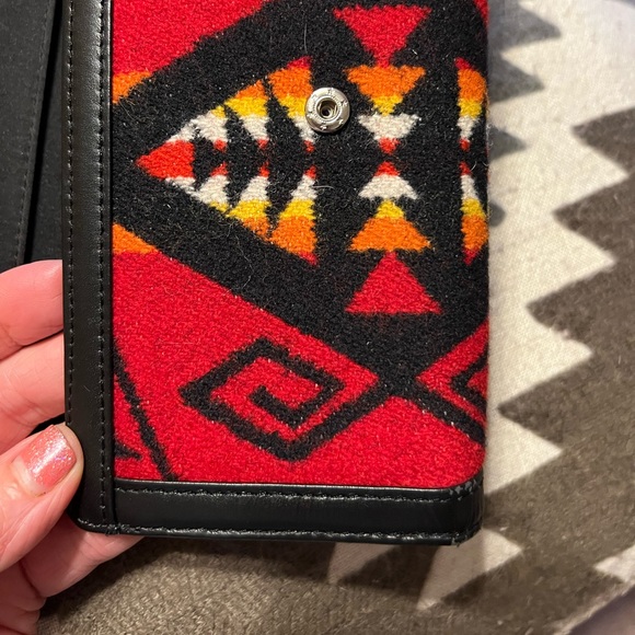 SOLD **Wallet Wool Indian Saddle blanket southwestern tribal - Picture 7 of 11